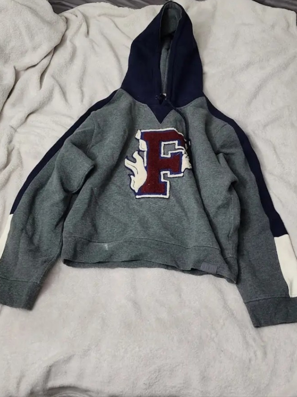 RIHANNA PUMA FENTY Gray & Navy Jogger Set